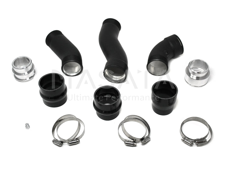 Race haus Piping Kit Masata BMW N47 F20 F22 F30 F32 Aluminium Chargepipe & Turbo to Intercooler Pipe (120d, 220d, 318d, 320d, 420d, X3 18d & X3 20d)