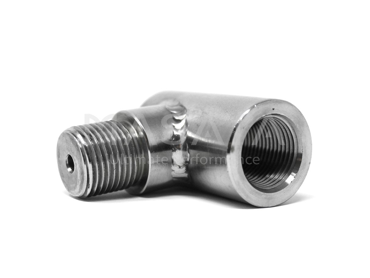 Race haus Exhaust Accessories Masata BMW N55 Lambda Spacer Fooler O2 Oxygen Sensor Boss Stainless Steel (M2, M135i, M235i, 335i & 435i)