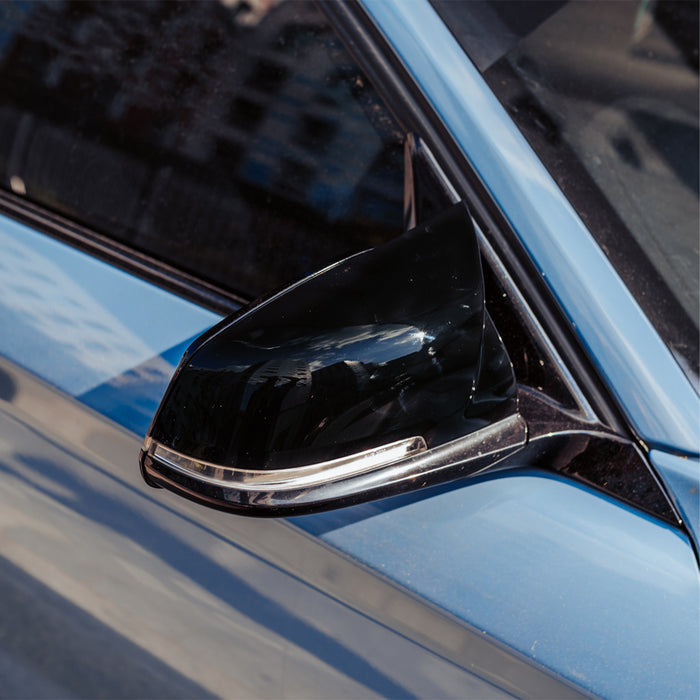 MHC Black BMW M Style Wing Mirror Replacement Covers In Gloss Black