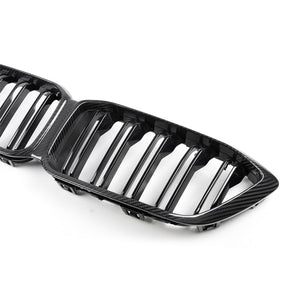 MHC+ BMW F87 M2 Competition Premium Front Grille In Pre Preg Carbon Fibre & Gloss Black – 2018-2020