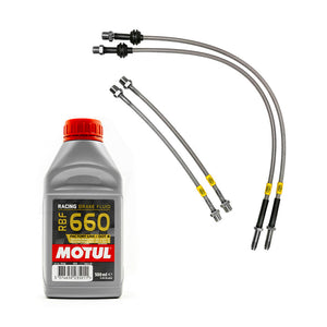 BMW F87 M2 inc Competition HEL Stainless Steel Front & Rear Braided Brake Lines & MOTUL RBF 660 Brake Fluid Kit