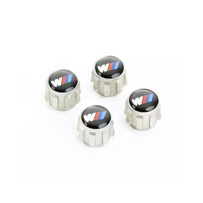 Genuine BMW M Performance M Logo Wheel Tyre Air Valve Caps Dust Covers 36122447402 – Set of 4