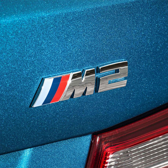 Genuine BMW M2 Replacement Badge In Silver – F87