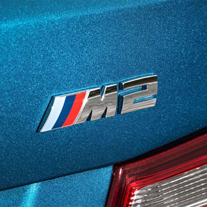 Genuine BMW M2 Replacement Badge In Silver – F87