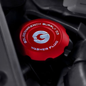GoldenWrench BMW F Series M Car BLACKLINE Billet Washer Fluid Cap – F87/F80/F82/F83/F22/F30/F32