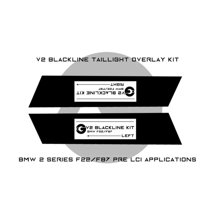 GoldenWrench BMW M2/2 Series Taillight Overlay Kit – F87/F22 Pre-LCI