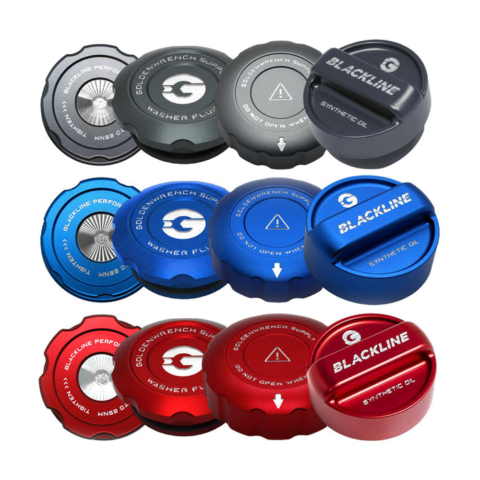 GoldenWrench BMW N55 M Car BLACKLINE Performance Engine Cap Set – F20 M135i, F22 M235i, F87 M2 & more