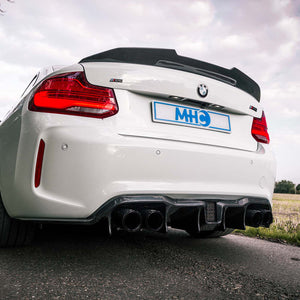 MHC+ BMW M2/2 Series Ducktail Rear Spoiler In Pre Preg Carbon Fibre – F22/F87