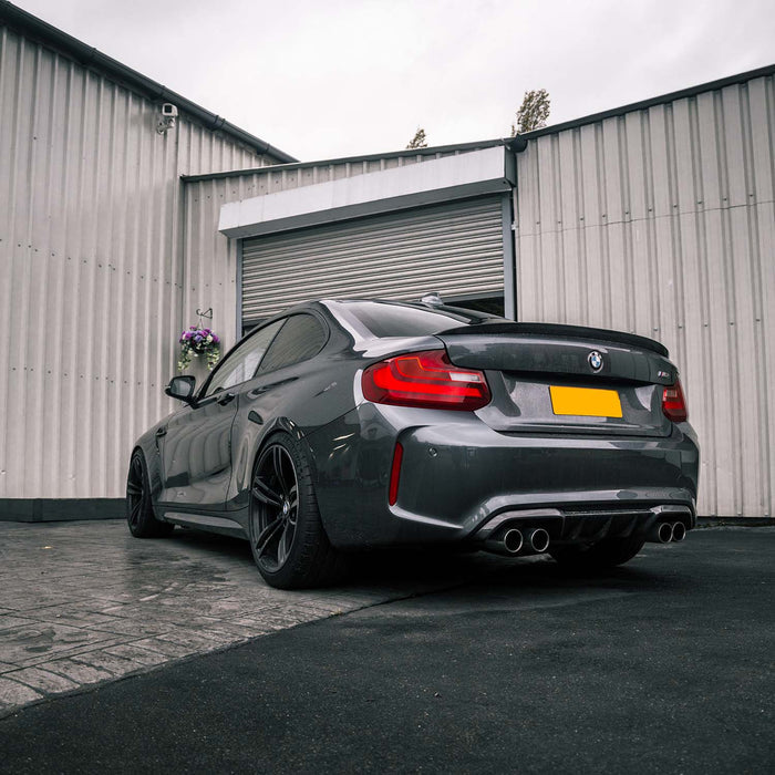 MHC+ BMW M2/M2 Competition Performance Style Rear Diffuser In Gloss Pre Preg Carbon Fibre – F87