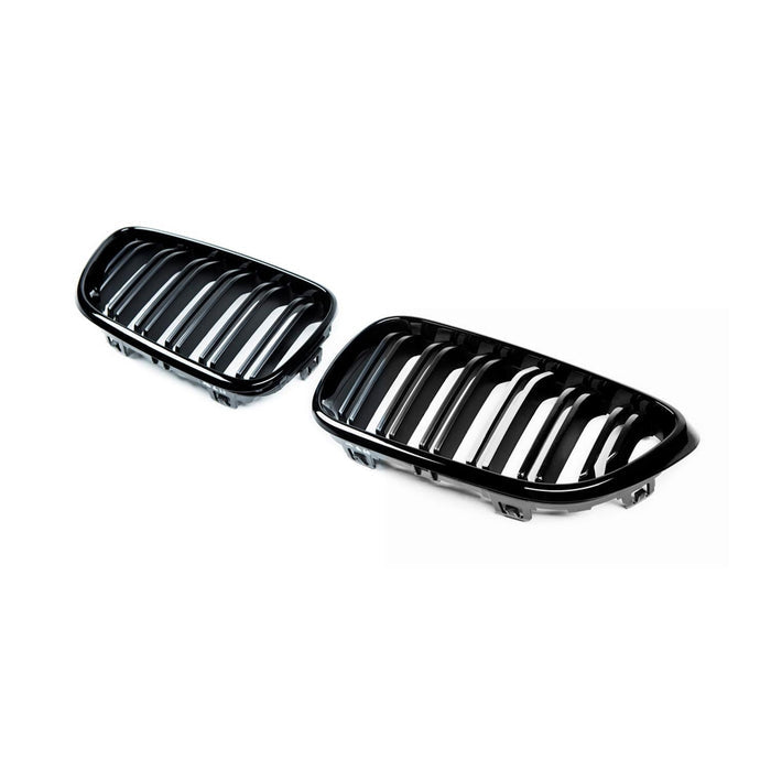 MHC Black BMW M2/2 Series OEM M2 Style Double Slat Front Grille In Gloss Black – F87/F22/F23
