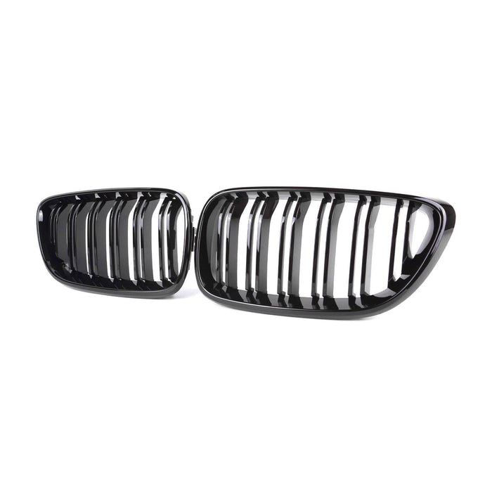 MHC Black BMW M2/2 Series OEM M2 Style Double Slat Front Grille In Gloss Black – F87/F22/F23