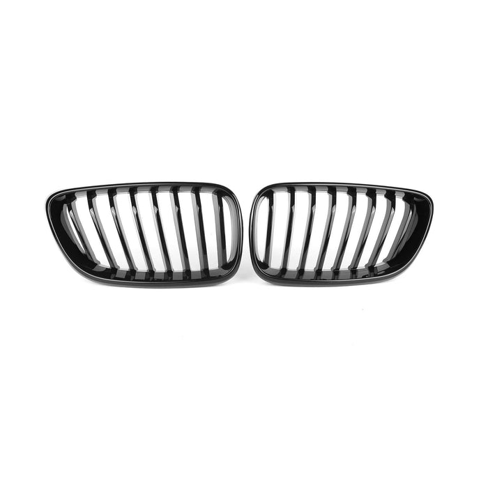 MHC Black BMW M2/2 Series Single Slat Front Grilles In Gloss Black – F87/F22/F23