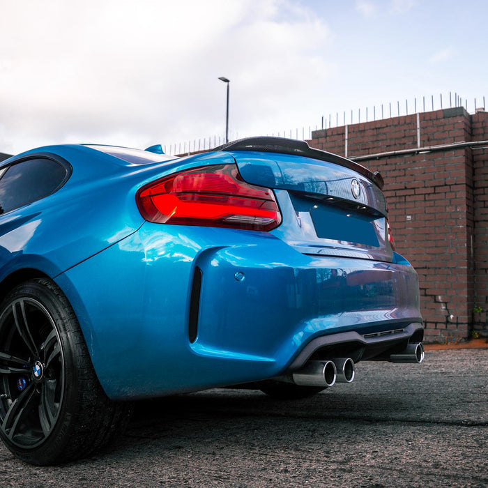 MHC+ BMW M2/2 Series CS Style Rear Spoiler In Pre Preg Carbon Fibre – F87/F22