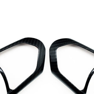 SHFT BMW F Series Steering Wheel Button Trim In Gloss Carbon Fibre Look