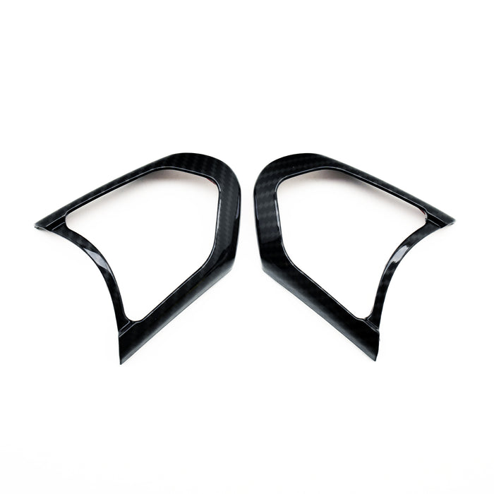 SHFT BMW F Series Steering Wheel Button Trim In Gloss Carbon Fibre Look