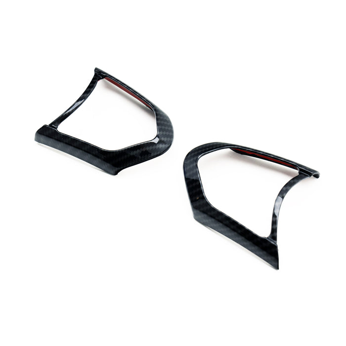 SHFT BMW F Series Steering Wheel Button Trim In Gloss Carbon Fibre Look