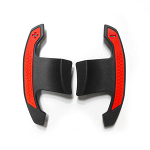 SHFT BMW F/G Series 'G8X Style' Automatic Paddle Shifters In Gloss Carbon Fibre With Red Details