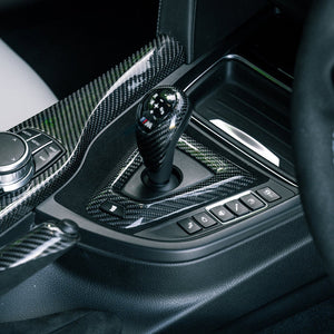 SHFT BMW M DCT Gearbox Base Trim Cover In Gloss Carbon Fibre – RHD