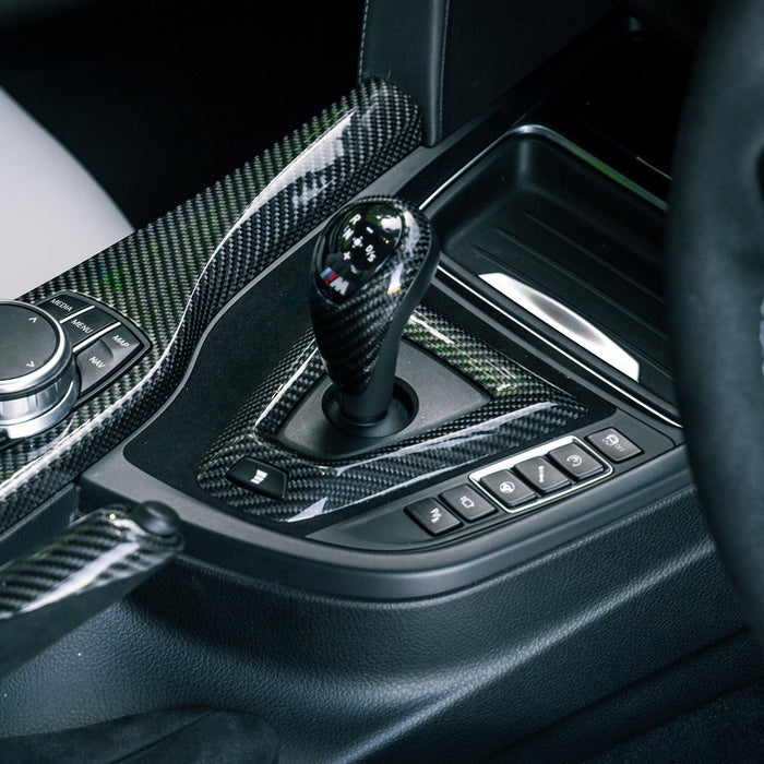 SHFT BMW M DCT Gearbox Base Trim Cover In Gloss Carbon Fibre – RHD