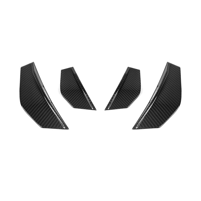 SooQoo BMW F87 M2 Front Canards In Gloss Carbon Fibre