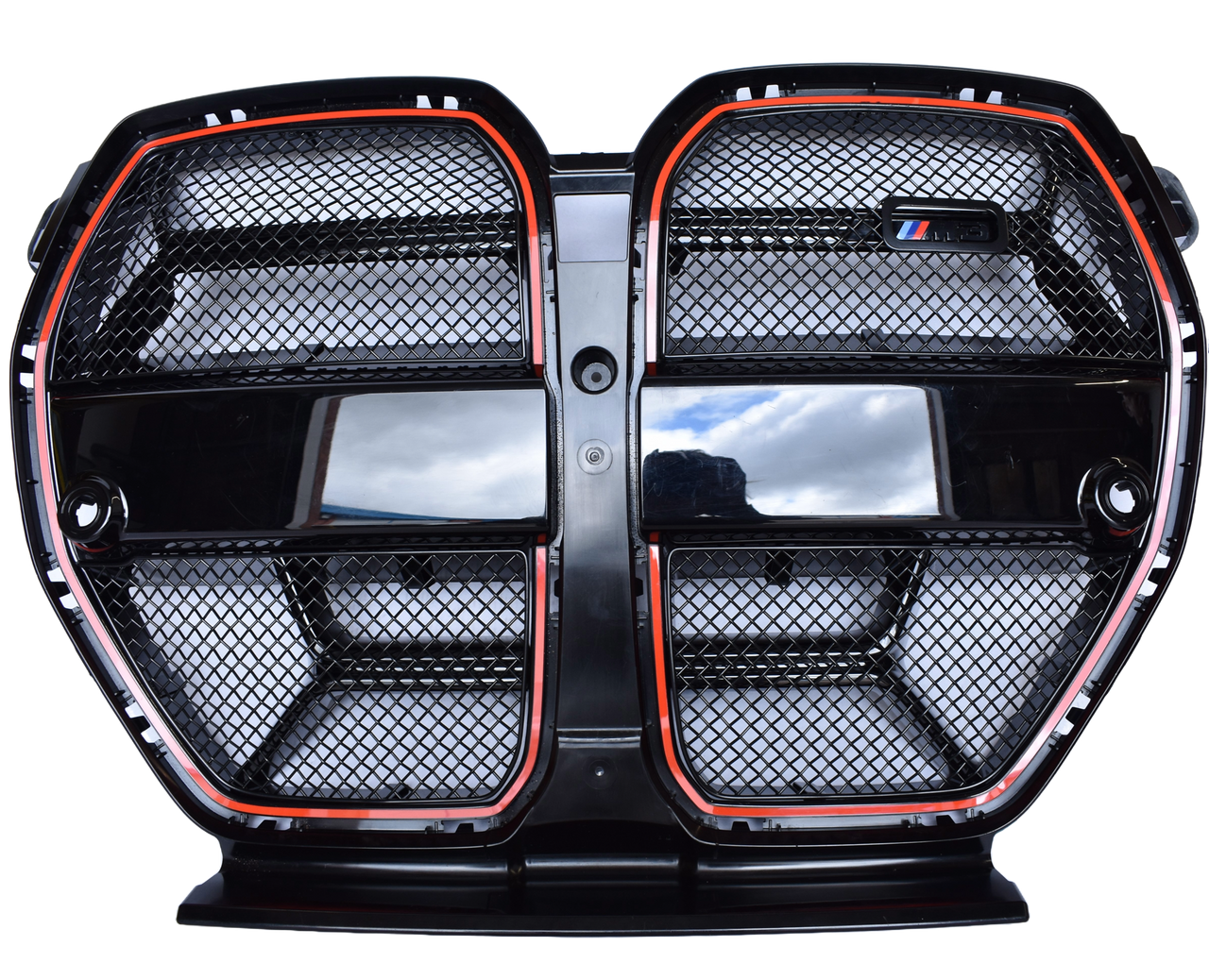 Zunsport Black Front Grille Mesh Set (with CS Badge Cutout) for BMW G8X M3 CS & M4 CS/CSL