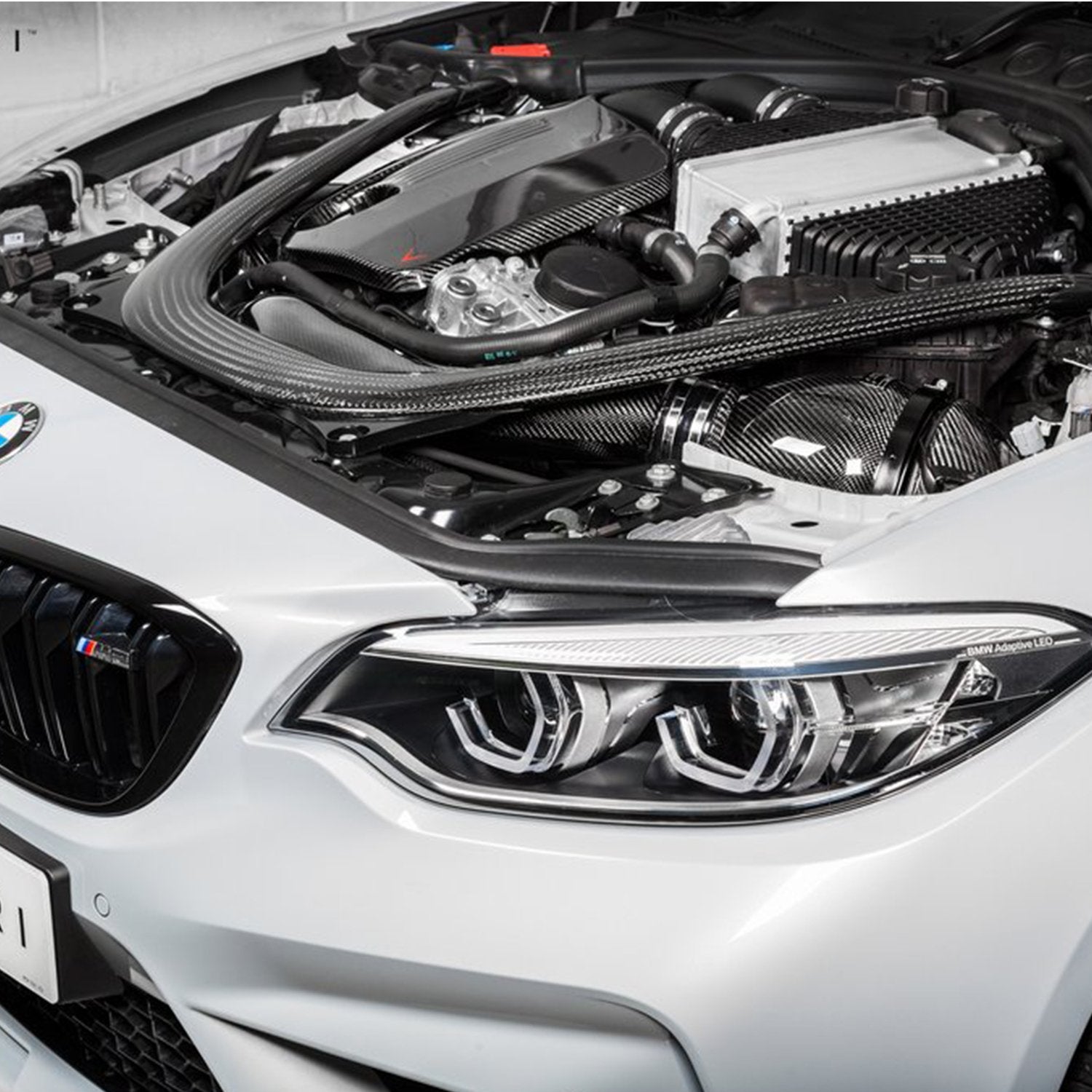 Race haus Intake Pipe Eventuri BMW S55 Carbon Fibre Performance Intake F87 M2 Competition