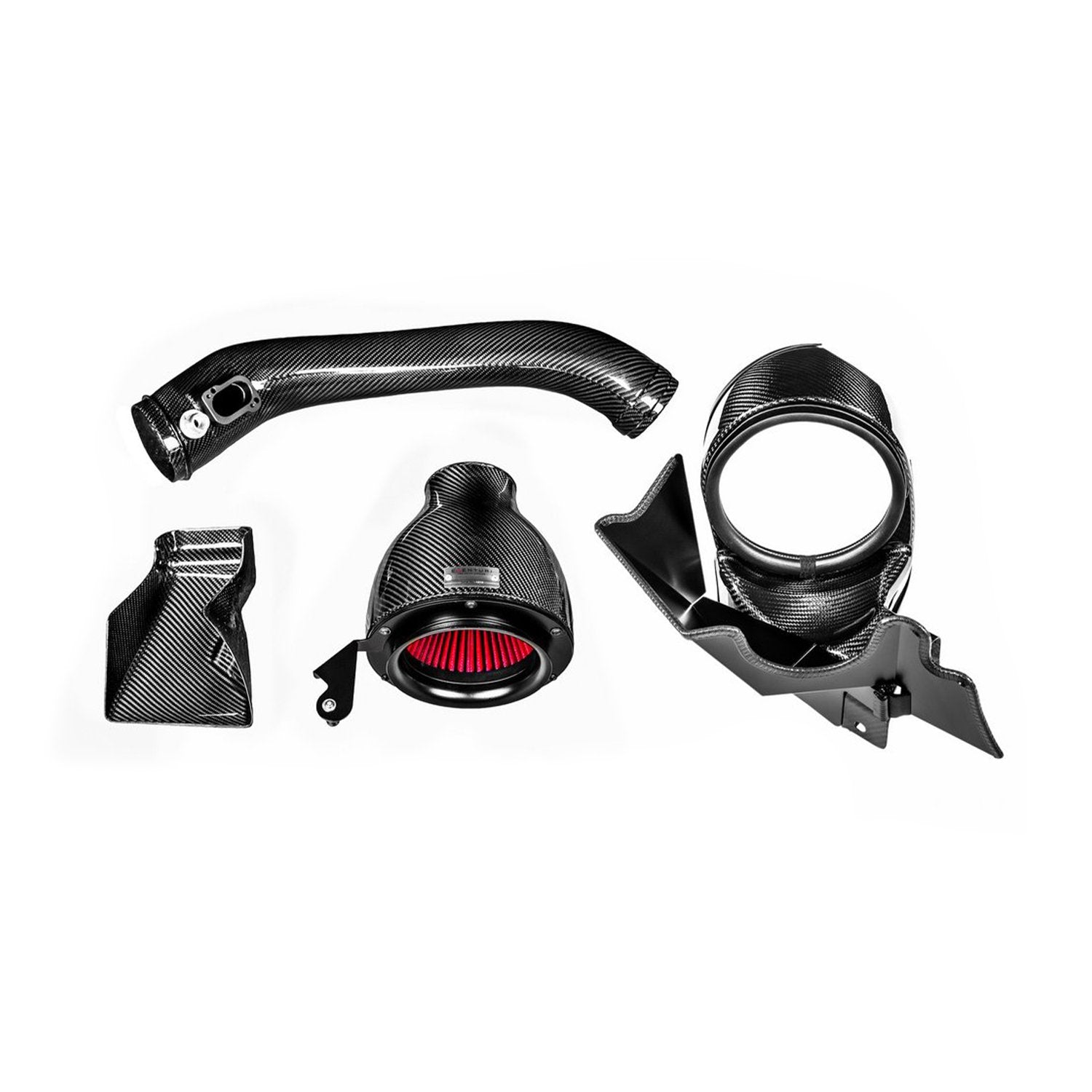 Race haus Intake Pipe Eventuri N55 Carbon Intake In Prepreg Carbon Fibre , M340I & 440I)